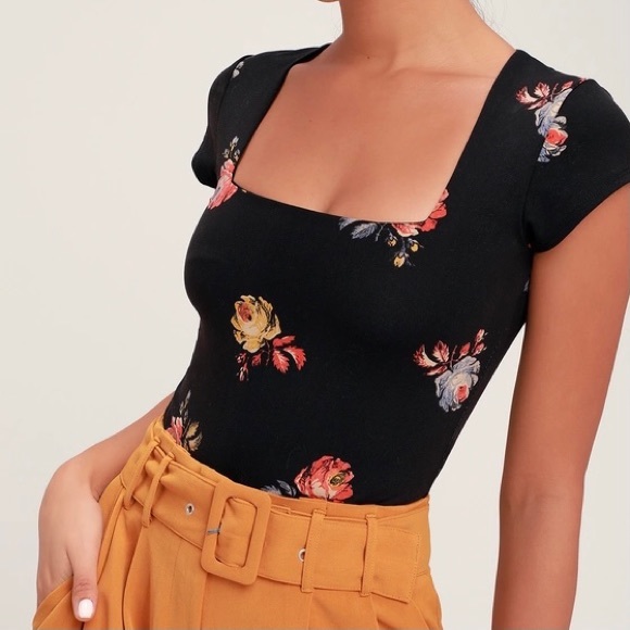 Free People Square Neck Bodysuit XS - Picture 1 of 9